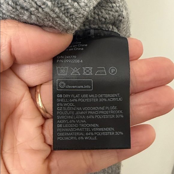 H&M Charcoal Cowl Neck Sweater - Picture 4 of 8